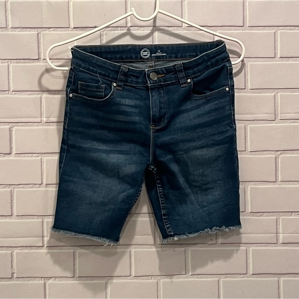 WONDER NATION girls denim blue shorts/size 12